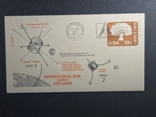 1977 US ISEE-2 Sun-Earth Explorer Satellite cover stk#A110