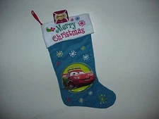 Disney Merry  Christmas car Stocking Blue mini stocking NEW with Tags