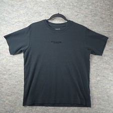 Coach Black Logo Cotton Knit T-Shirt Men's S Crew Neck Short Sleeve