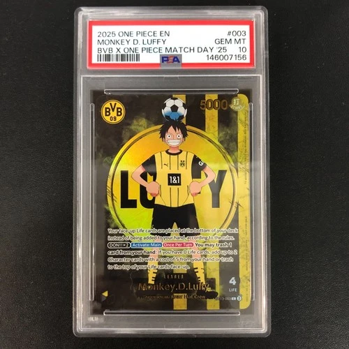 One Piece Promos ST13-003 Monkey D. Luffy Bvb X One Piece Match Day PSA 10 #1