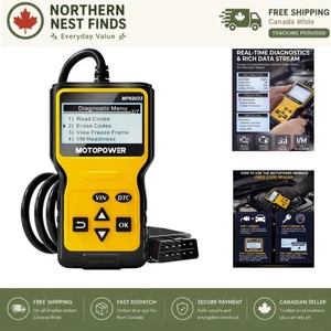 Jaune OBD II Scanner - Outil de diagnostic multi-fonctions pour toutes les voitures depuis 1996