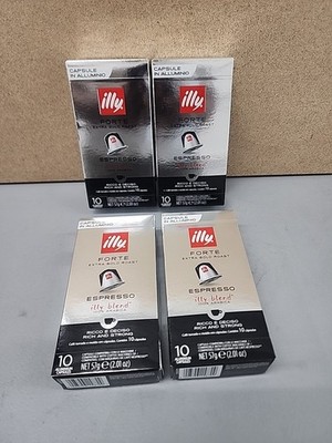 40 Count Illy Forte Extra Bold Roast Capsule Compatible W Nespresso Mach BB 5/24