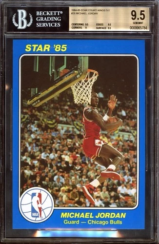 1984 Star Court Kings Michael Jordan #26 - HOF Rookie RC - BGS 9.5 GEM MINT
