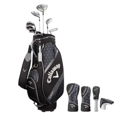 #ad CALLAWAY SOLAIRE Ladies Black Club Set of 8 amp; Caddie Bag 2018 model Right Handed $642.50