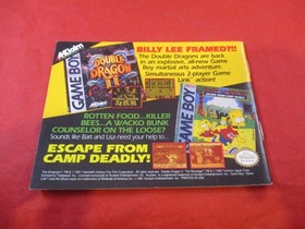 The Simpsons Bart vs. The World Nintendo NES Instruction Manual Booklet ONLY