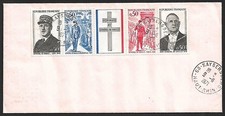 (BL) 1971 France FDC 1st Death anniv of Charles de Gaulle