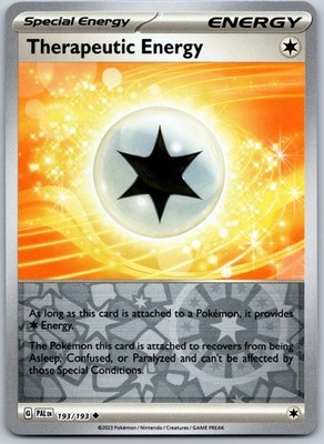 Therapeutic Energy Reverse Holo Uncommon SV02: Paldea Evolved 193/193 NM