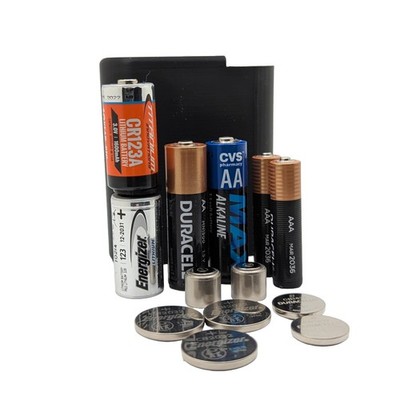 Battery Case for Range Bag - CR123, AA, AAA, CR2032, CR1632, CR1620, 1/3N