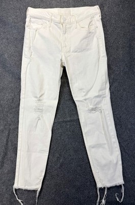 Mother Superior Denim Jeans Sinner Mid Rise Straight Leg Almost Innocent Size 28