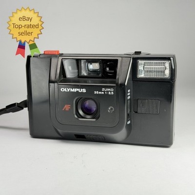 Filmkamera Olympus Trip AF schwarz Vintage 35mm F3.5 Travel Point and Shoot