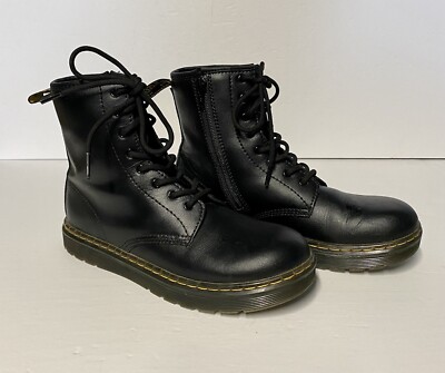 Dr. Martens Airwair AW004 Zipper Leather Combat Boots Black Dr. Martens Airwair AW004 Zipper Leather Combat Boots Black