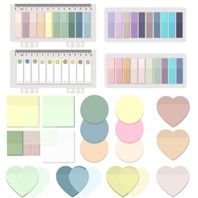 1700 Sheets Transparent Sticky Notes Clear Waterproof 3 x 3 inch See Through ...