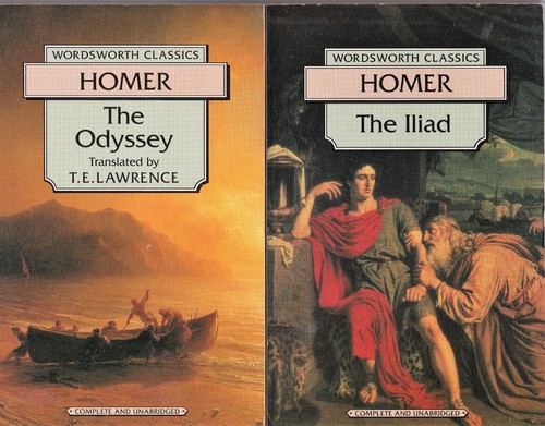 HOMER THE ODYSSEY AND THE ILIAD COMPLETE AND UNABRIDGED
