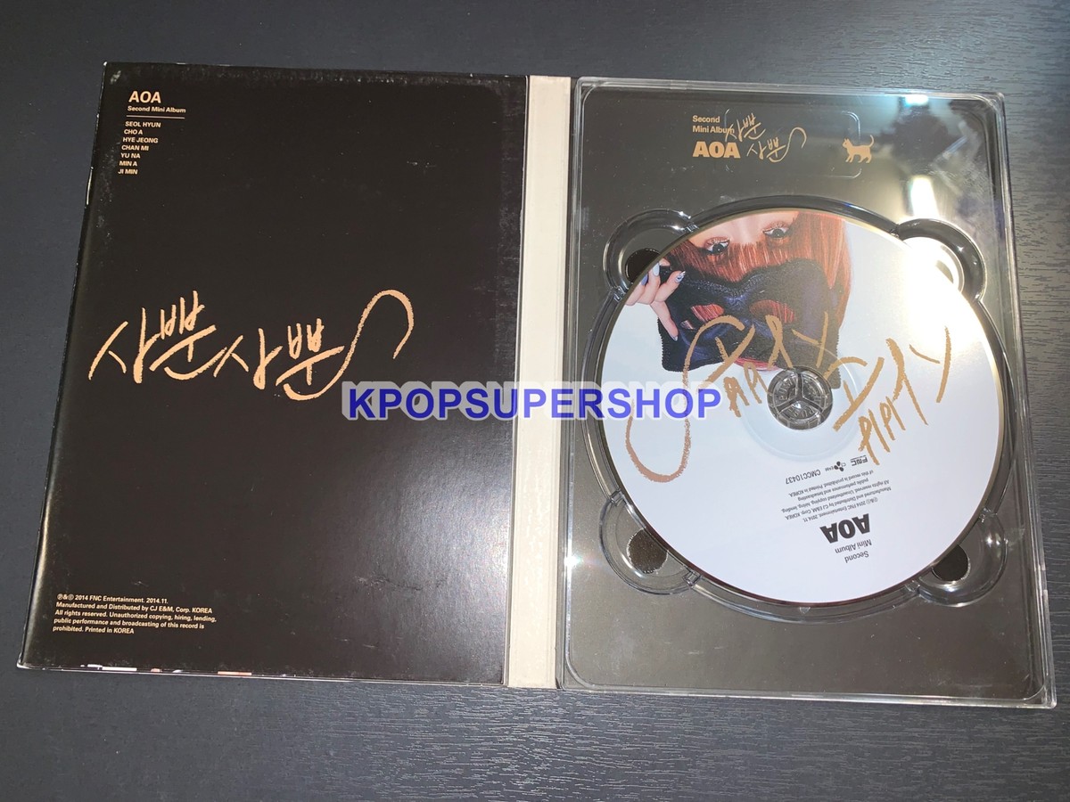 AOA 2nd Mini Album Like A Cat Autographed Signed CD Good No