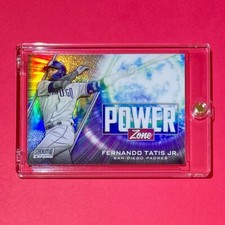 Fernando Tatis Jr. POWER ZONE REFRACTOR TOPPS STADIUM CLUB CHROME INSERT - Mint!