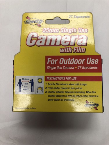 Sunoco 35mm Single Use Camera With Film Collectible NIB 27 Exposures Outdoor - Picture 4 of 8