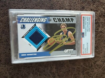 2002 Topps Game Worn Dirk Nowitzki #CC-DN -PSA/DNA Certified-Mavericks Autograph