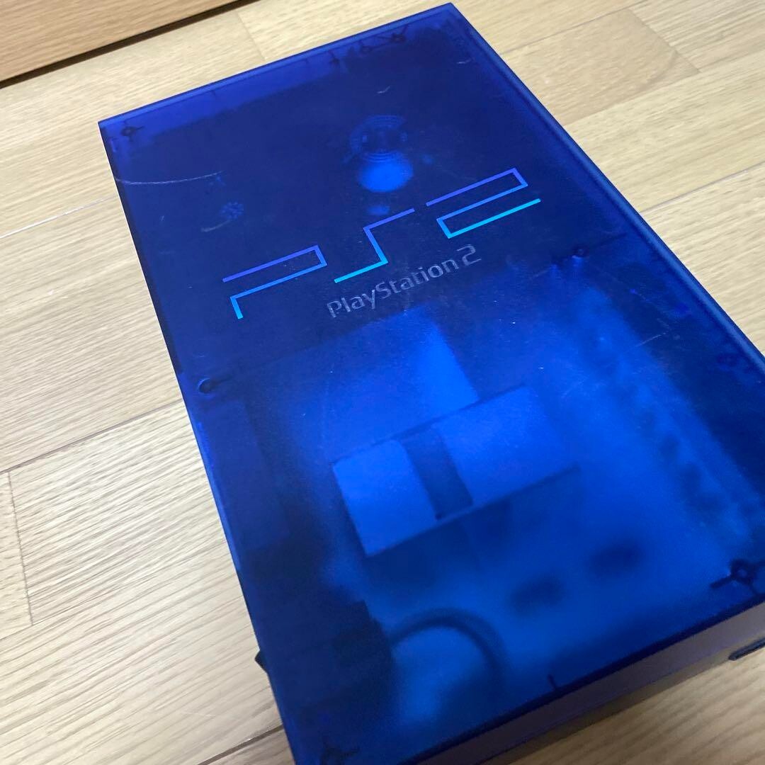 PlayStation2 - プレイステーション2 SCPH-37000L オーシャンブルー Ocean Blue Playstation 2 Console PS2 SCPH-37000L Transparent