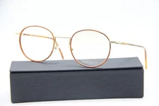 NEW ANDY WOLF MOD. 4728 COL. D BROWN GOLD AUTHENTIC EYEGLASSES W/CASE 50-22