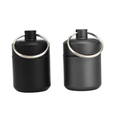 Waterproof Metal Medicine Pill Box Case Bottle Holder Container Keychain 1PC