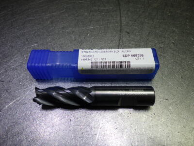 Niagara 1/2'' 4 Flute Carbide CR Endmill STR430-0.500-D3-R030.3-Z4 ALCRN (LOC2900
