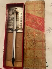 VINTAGE AIRGUIDE ROAST MEAT THERMOMETER NO. 801 125-200 degrees