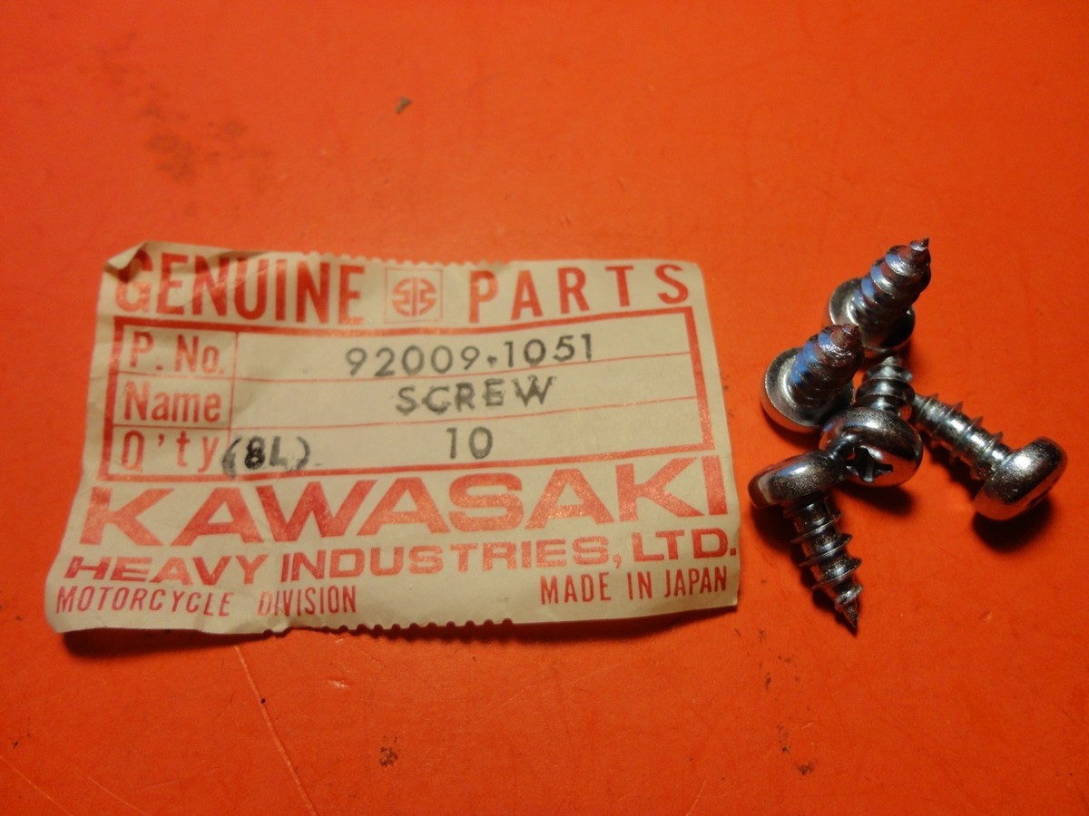 【専用】No.260511 NOS NEW OEM ORIGINAL KAWASAKI KZ1000 ZX1100 SCREW 5X12 QTY5 92009