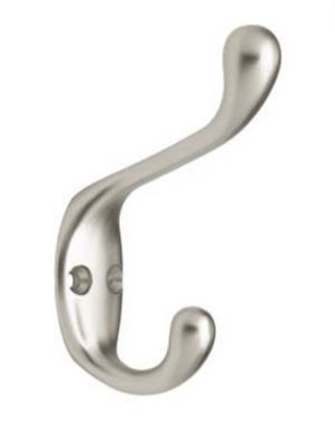 Liberty 2523518  3'' Heavy Duty Satin Nickel Coat and Hat Hook