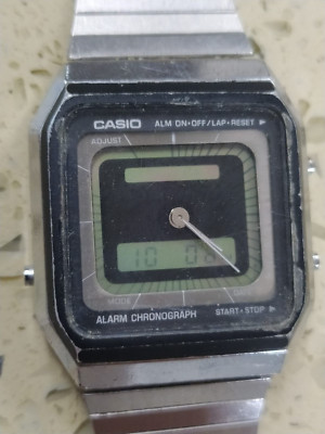 VINTAGE CASIO AQ-11 (301) LCD ANALOG DIGITAL Working for Repair | eBay