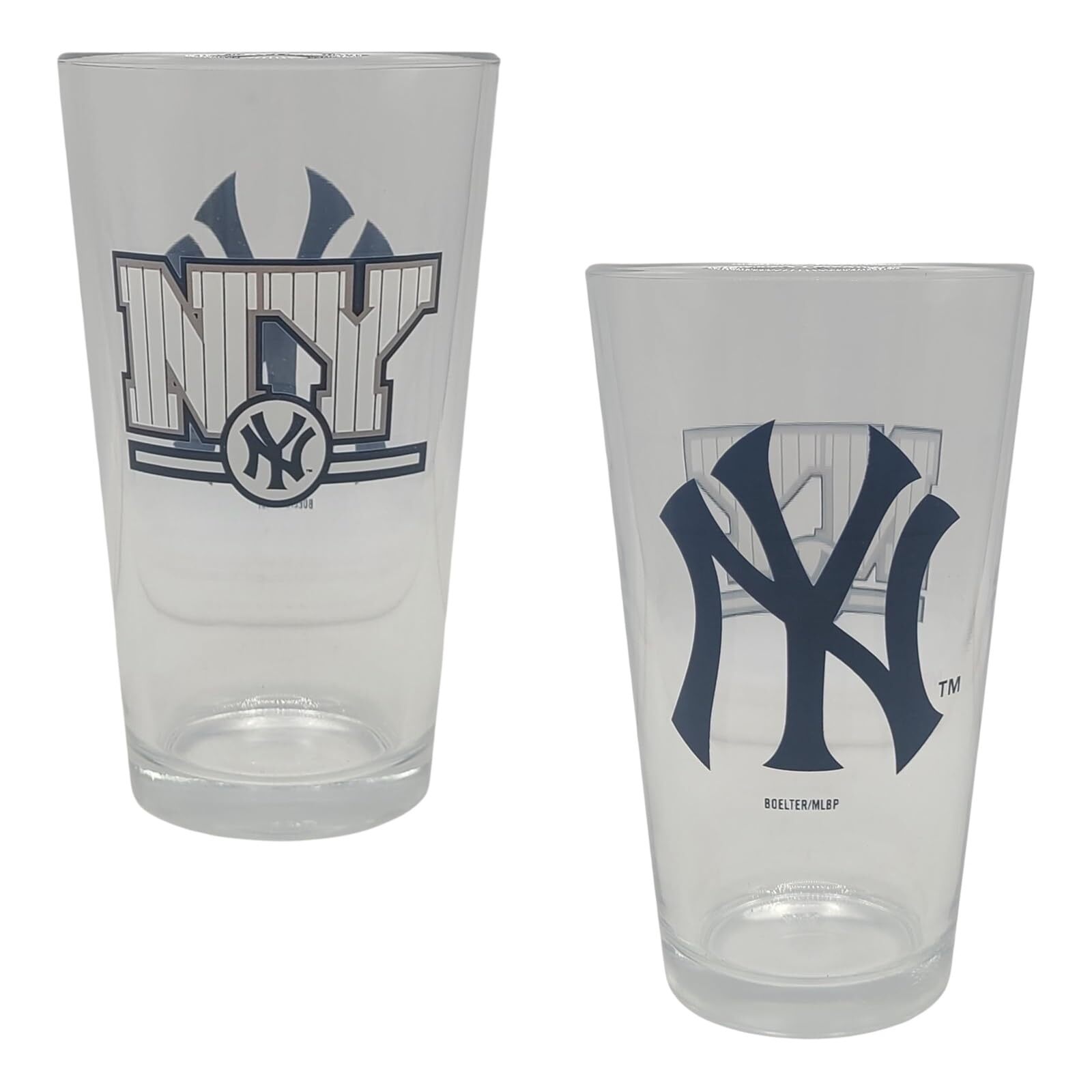 Licensed MLB Letterman 16oz Pint Glass (New York Yankees)