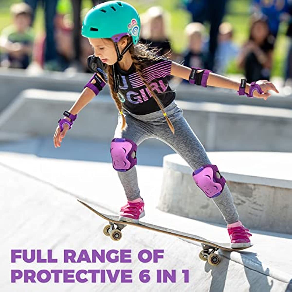 Fahrradhelm Set Für Kinder – Inkl. Skateboard-Helm Und Knieschützern, Verstellbar, Für Sicheren Sportspaß