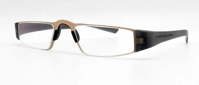 Porsche Design P'8801 Q +2,00dpt Lesebrille, Gold matt, superentspiegelte Gläser