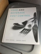 Food and Beverage Cost Control Wiley 5th edition Lea R Dopson David K Haynes 