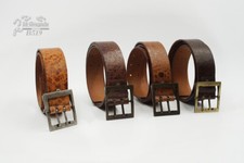 Cintura uomo donna in cuoio lavorazione italiana  cm 4 stampa animalier