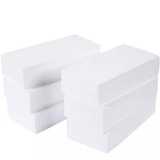 24 Pack Polystyrene Foam Blocks for Crafts Supplies, DIY Projects (8 x 4 x 2 In)