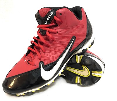 Nike Men Fast flex Football cleats red and black! Nike VPR Fastflex Football Cleats Red Black White Swoosh  main image 2
