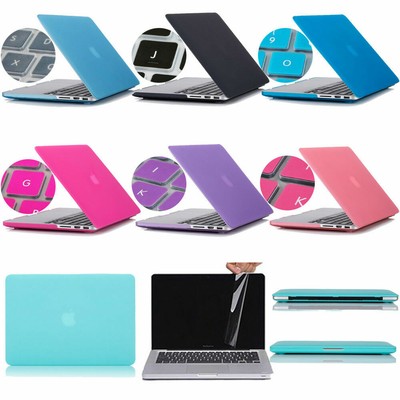 Plastic Hard Case & Keyboard Cover & Screen Protector for Pro 15 w/ Retina A1398