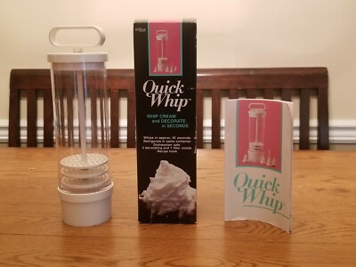 Hutzler Quick Whip Milk Frother And Whip Cream Maker 685 Complete Vintage 1988