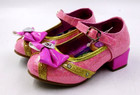 Disney Princess Toddler Girl Pink /Gold Glitter Low Heeled Dress Up Shoe Size 7