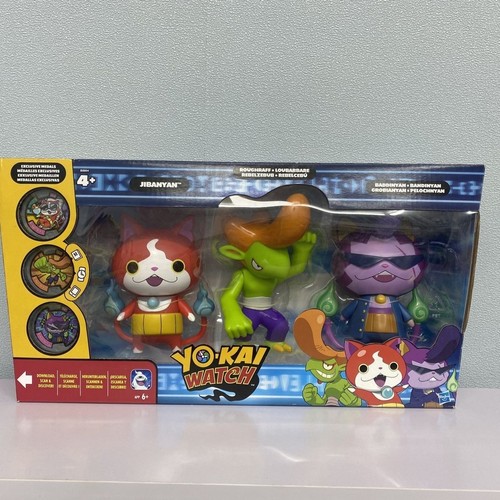 Yo-Kai Watch Cute Cartoon Figure 3PCS SET Statue Collctible Figurine Toy