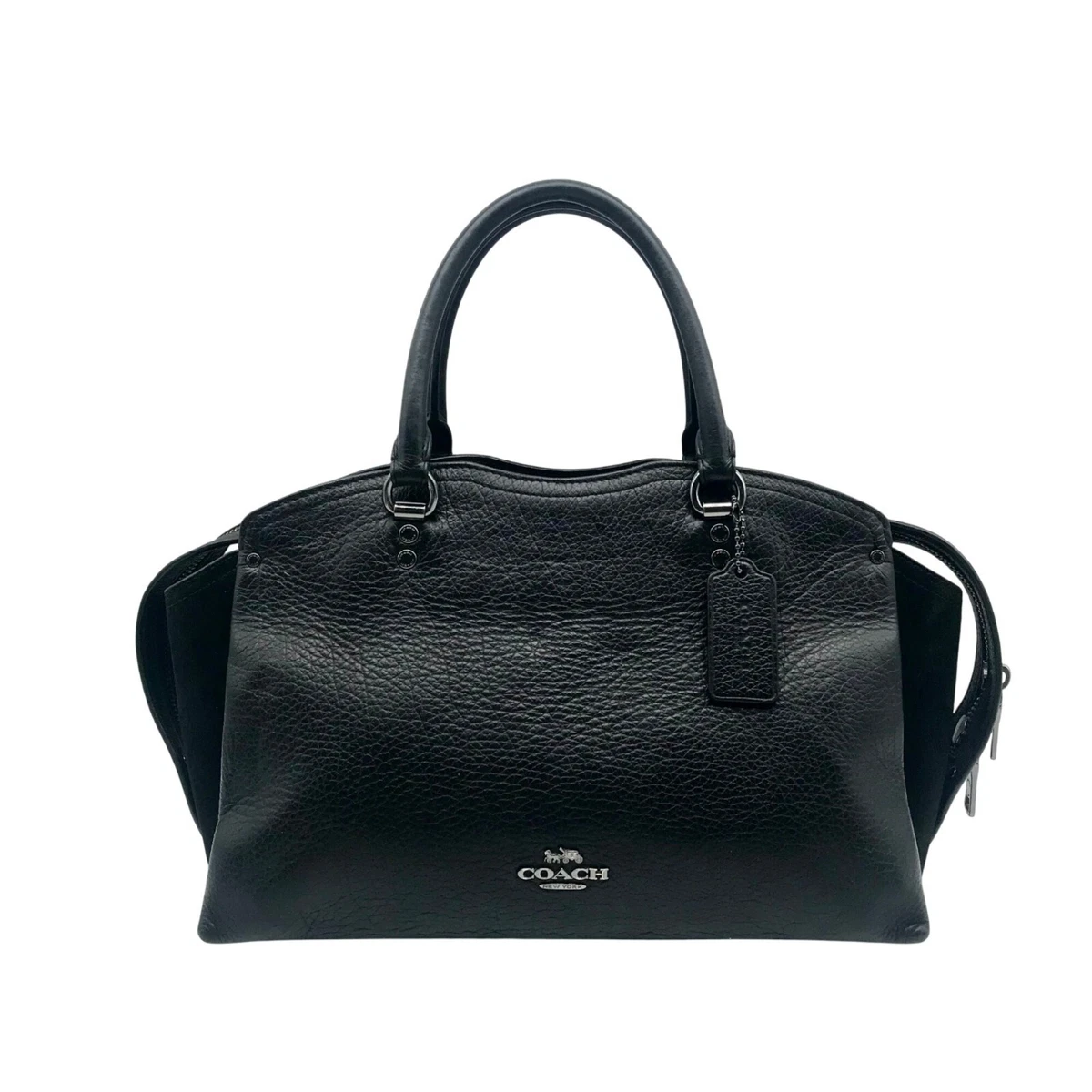 バッグ COACH RARE signature BLACK suede bag Coach Black Suede Exterior Bags & Handbags for Women for sale | eBay