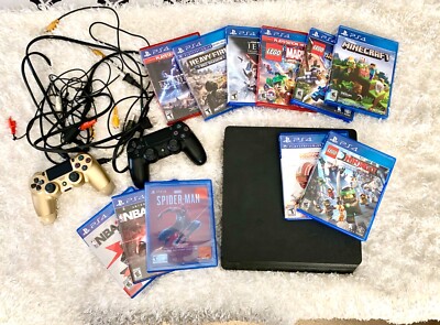PS4 console, Two controllers, 11 games, very good condition. 