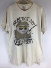 Cartman T shirt Respect My Authority Gildan Tag Large