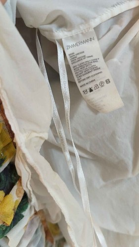 RRP $495 Zimmermann Floral Playsuit Size 3 (FITS 12-14) - Picture 3 of 4