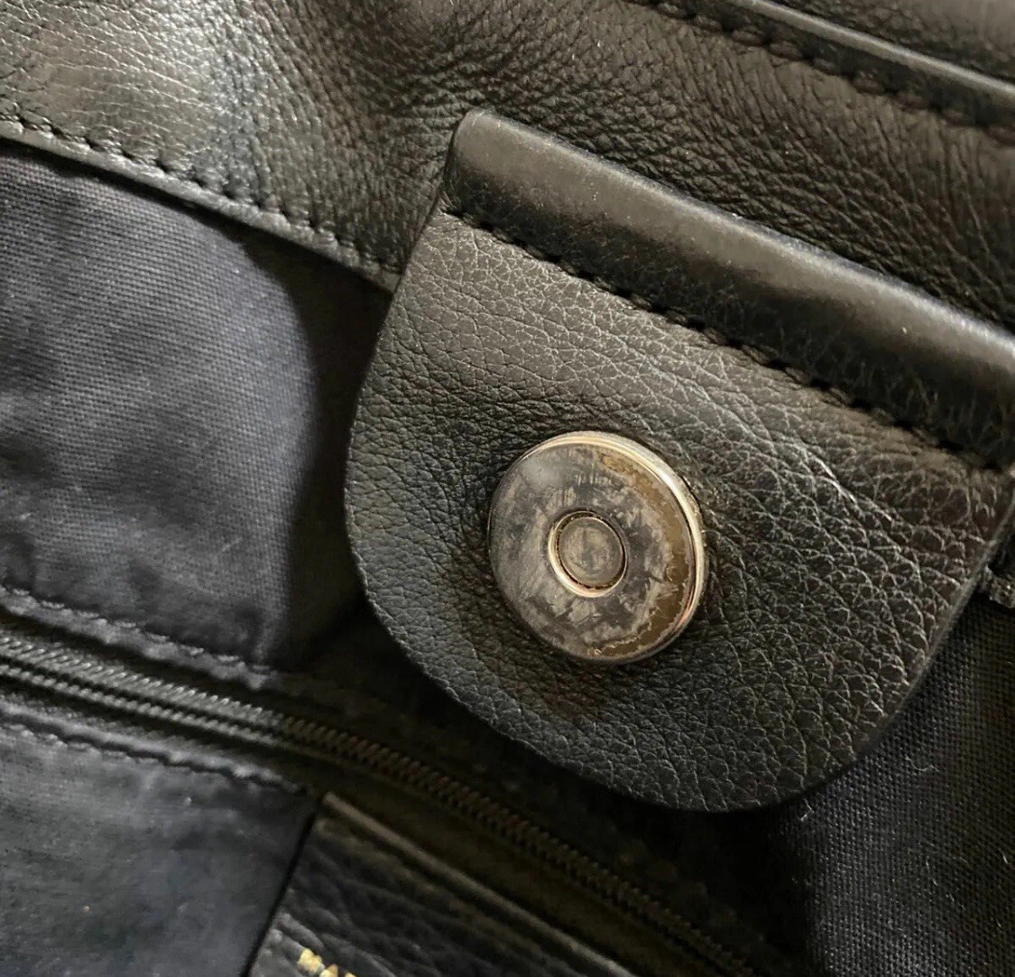 Authentic MARC by Marc Jacobs Classic Q-Franc Black Pebble Leather