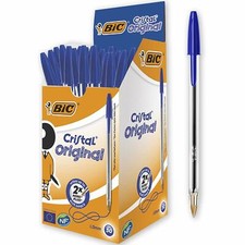 Image of BiC Cristal Original 1.0mm Ballpoint Pen BLACK ,BLUE, RED & GREEN