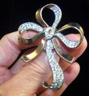 TRIFARI 'Alfred Philippe' Sterling Pave Ribbon/Bow Pin — photo 10