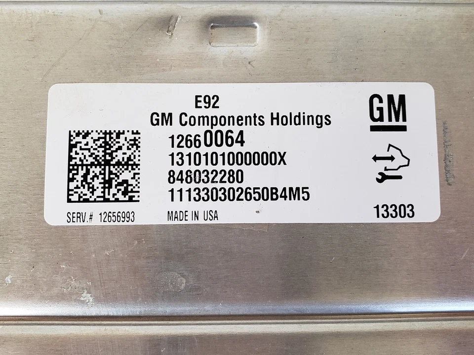 Sierra 1500 12656993 2014-2016 ordenador cerebro motor control ECU ECM EBX módulo Foto 2 de 4