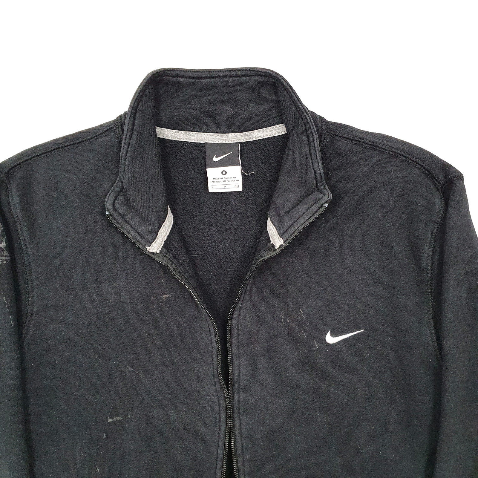 NIKE Full Zip Cotton Jumper Sweatshirt Mens S image 2
