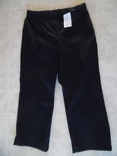 Lands End Adjustable Waist Size 8 Fit 3 Black Pants NWOT